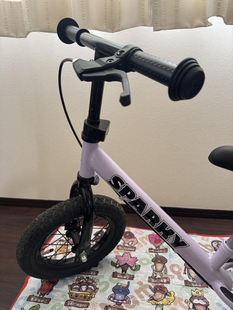 【格安saleスタート】 SPARKY スパーキー キッズバイク Sumire 紫 ロングサドル付 自転車本体