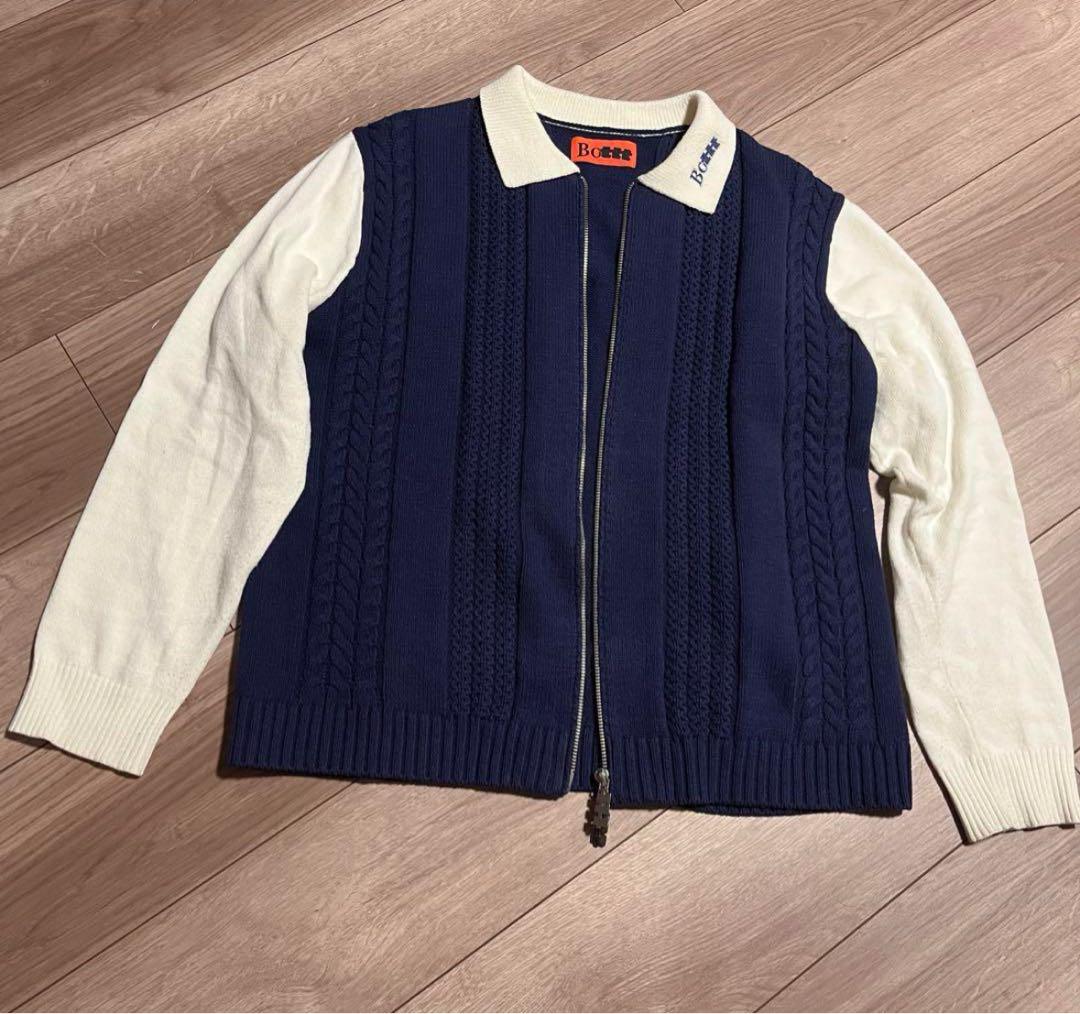 トップス bott ttt_msw BoTTT zip up polo