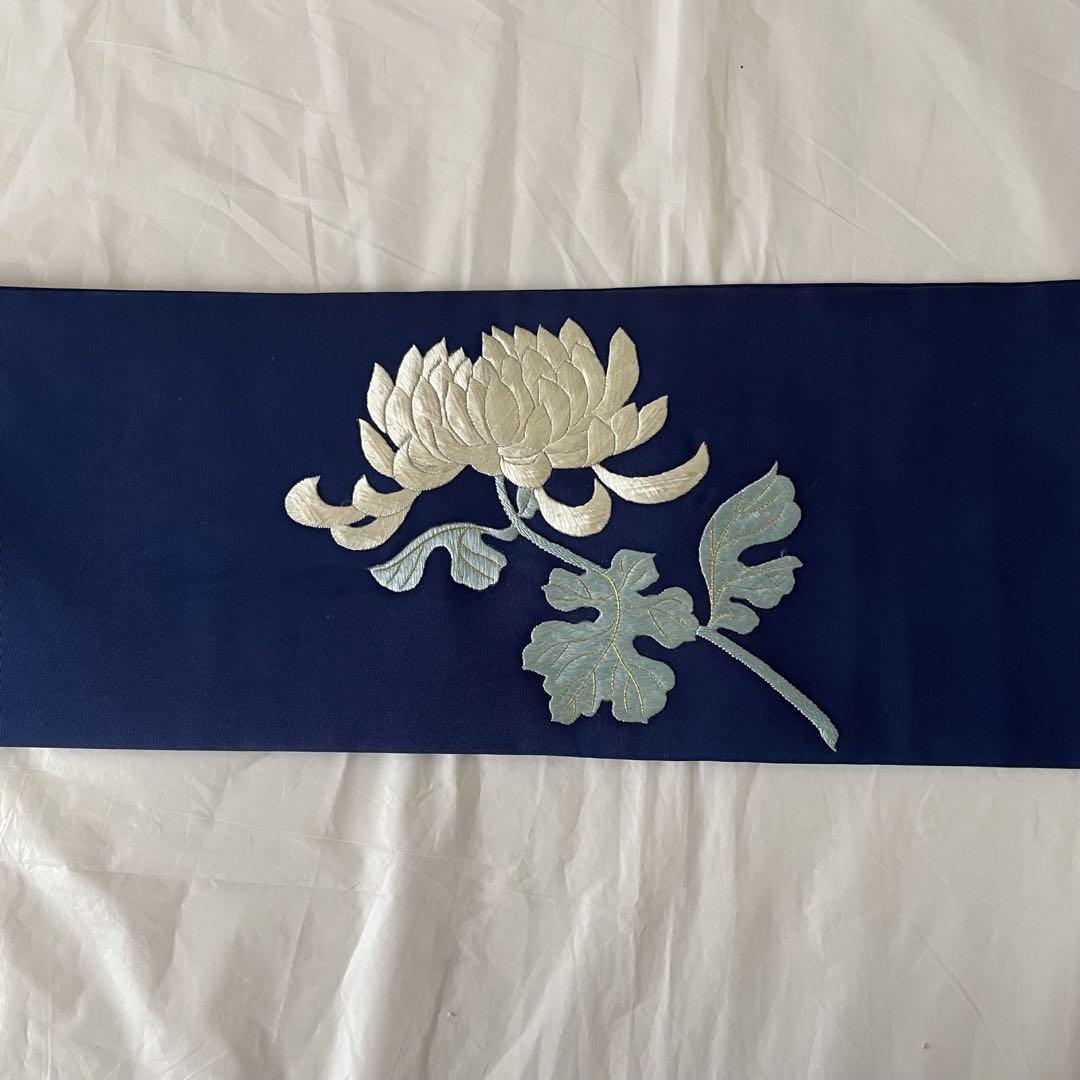 名古屋帯　総刺繍　菊柄　009