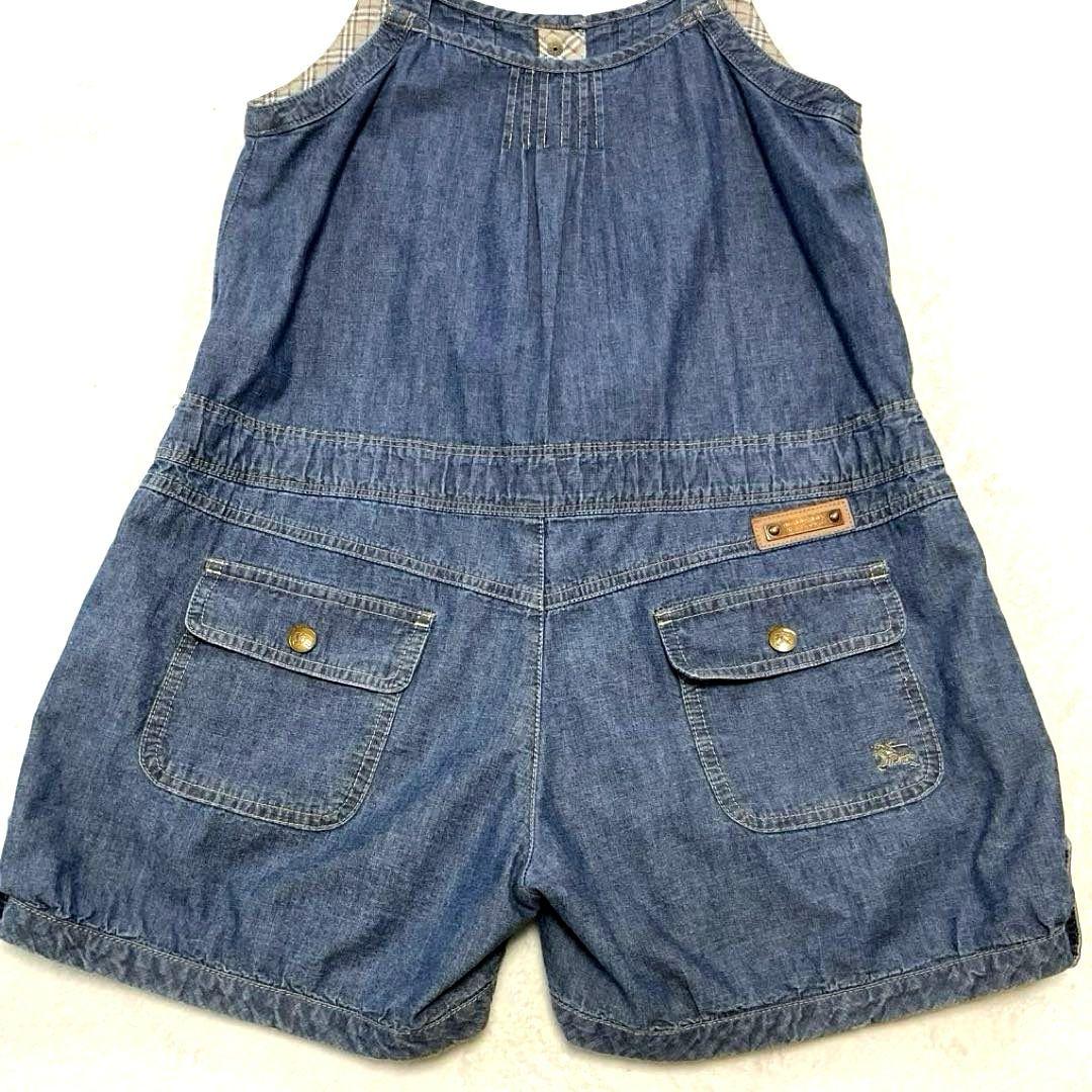 【極美品】BURBERRY.ブルーレーベル　デニムフレアサロペット　ノバチェック BURBERRY BLUE LABEL - バーバリー ブルーレーベル ☆ ノバ