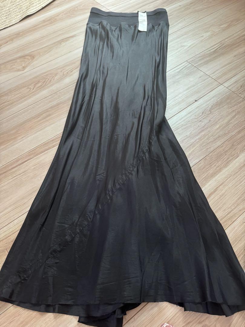 Rick Owens bias silk skirt
