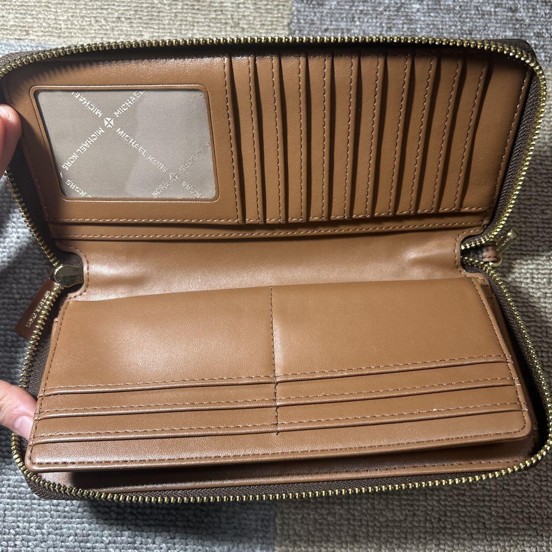 MICHAEL KORS ストライプ長財布