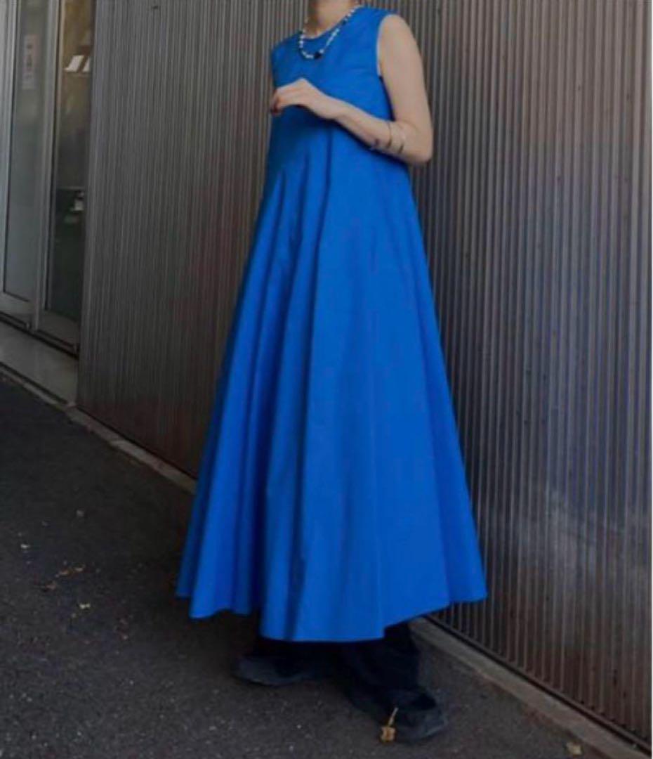 ワンピース AMERI VOLUME HEM COTTON COLOR DRESS
