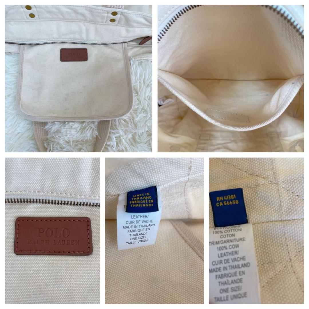 ポロラルフローレン POLOワッペン　キャンバス トートバッグ　シンプルデザイン
