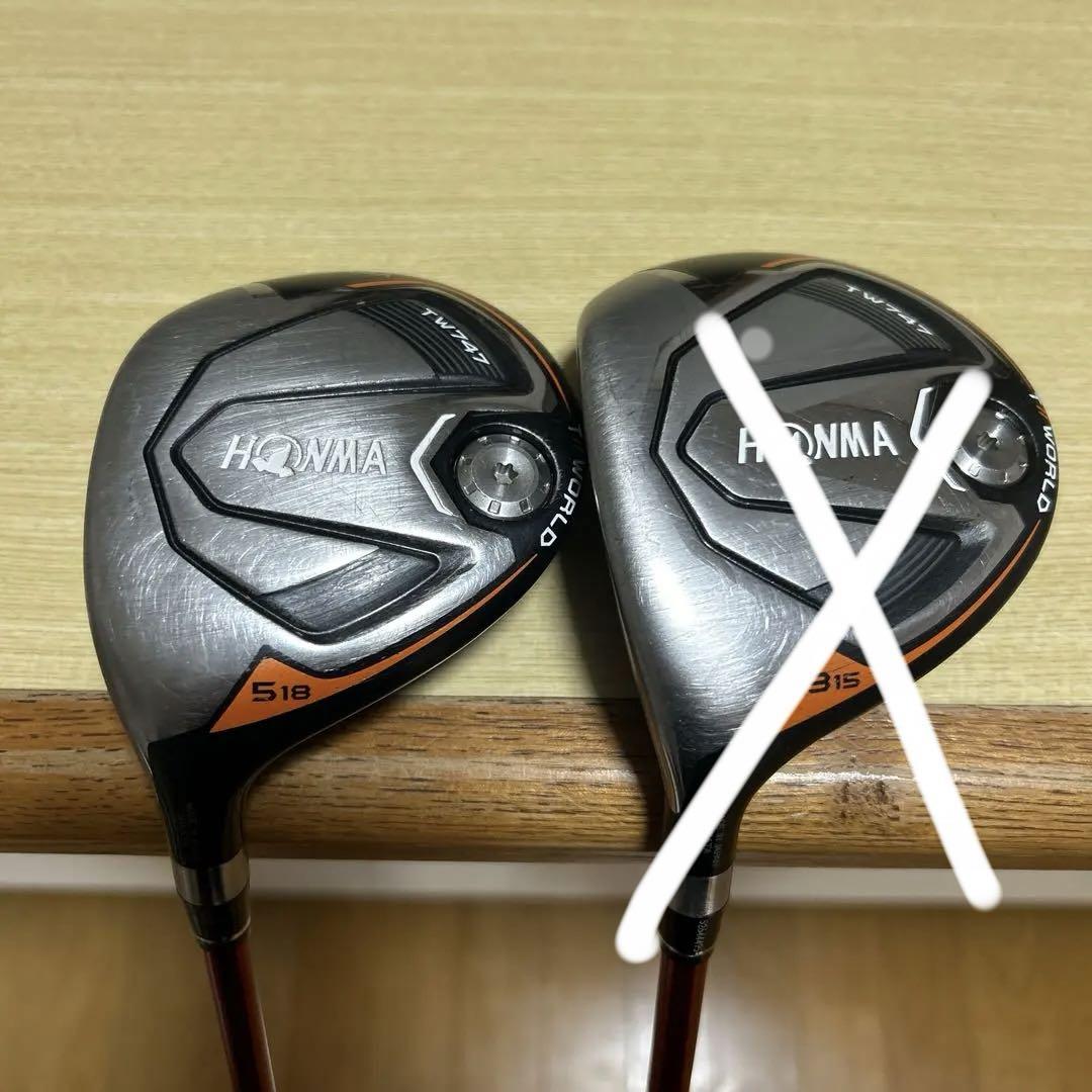 【レフティー】『ホンマ TW747フェアウェイウッド』3W5W2本セット 画像1