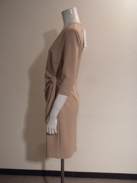 格安お得 新品 ITALY リナシメント 綺麗キャメルベージュ 女らしいカシュクールワンピ GAXIM-m12266550583 超激安国産