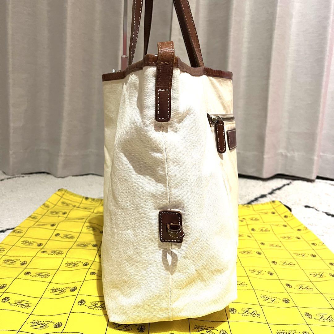 【美品】Felisi　フェリージ　トートバッグ　11-91　リバーシブル