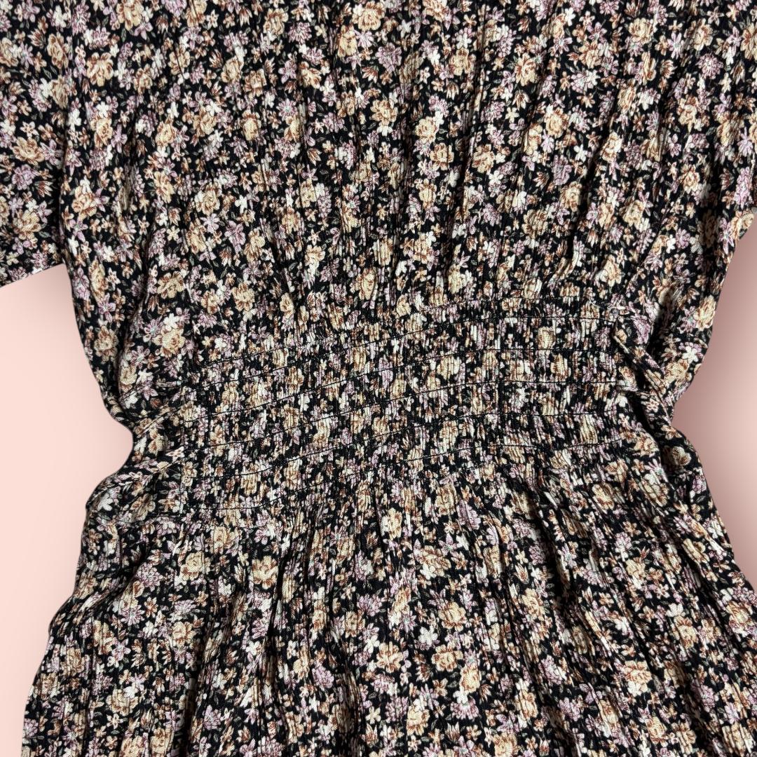 【限定セール！】 deal coco ココディール 花柄 ロング レーヨン M ワンピース ワンピース