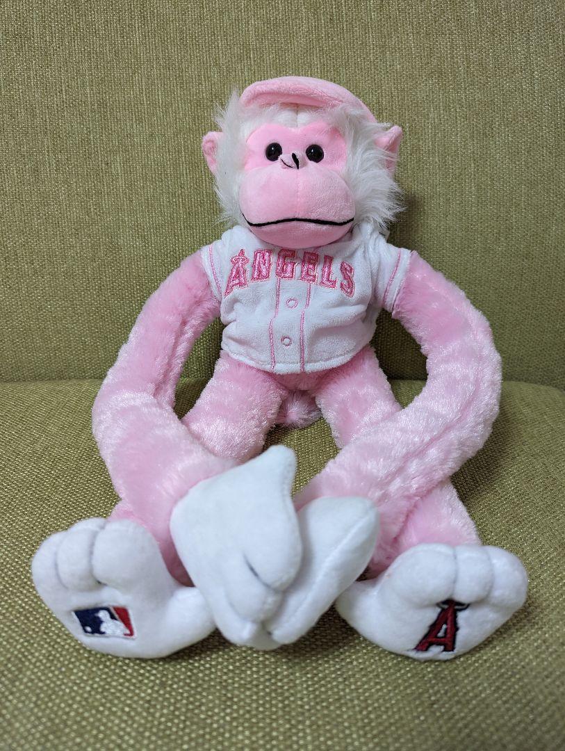 楽天市場】MLB エンゼルス ラリーモンキー ぬいぐるみ ピンク