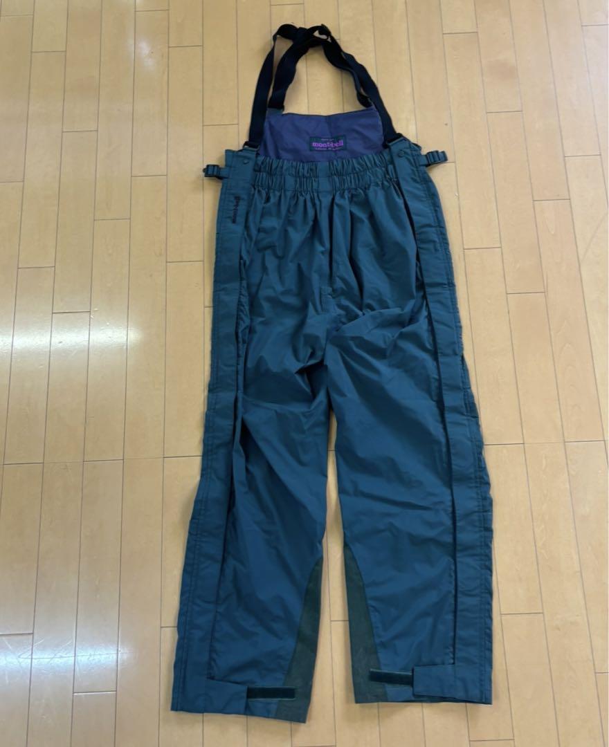 最上の品質な mont-bell ダークグリーン オーバーオール L パンツ