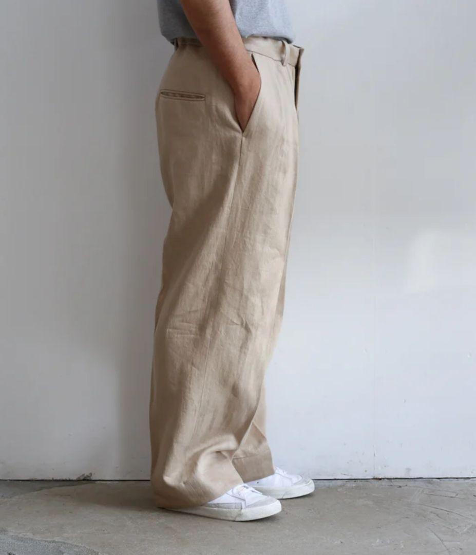 Rakines linen chino リネンチノパン サイズ2 ラキネス Rakines linen chino リネンチノパン サイズ2 ラキネス