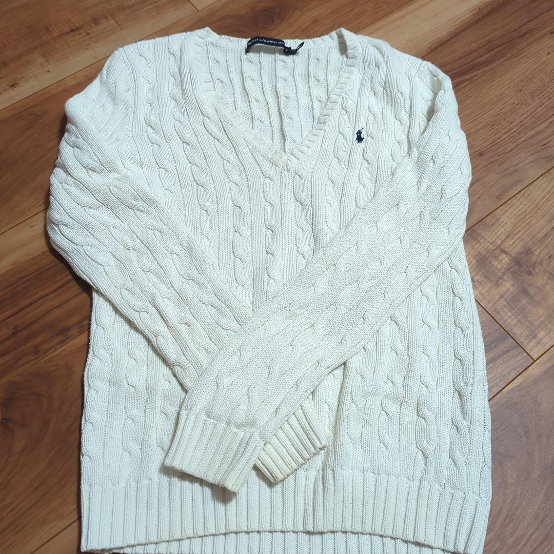 在庫一掃セール売れ筋ランキング Ralph Lauren メルカリ - アイボリー M ケーブルニットセーター トップス