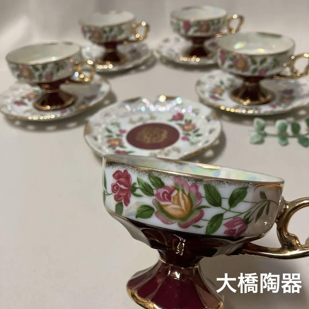 OHASHI CHINA 大橋陶器 ゴールデンファンタジー カップ&ソーサー6客