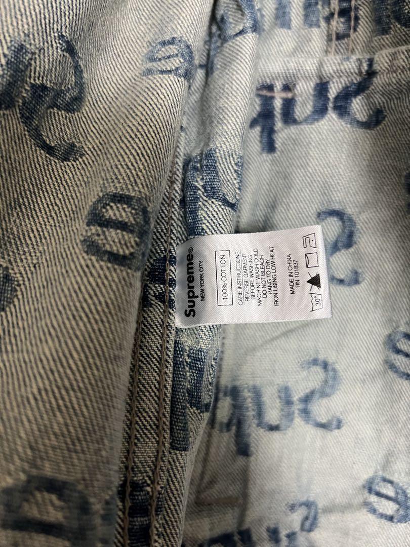 ジャケット・アウター Frayed Logos Denim Trucker Jacket