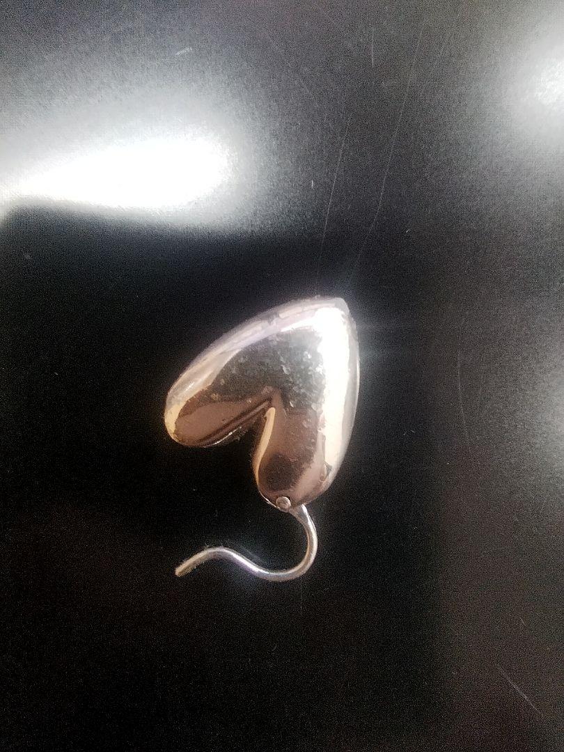 ララガン　シルバー　ハートピアス R.ALAGAN/TINY PUFFY HEART HOOPS(SILVER)