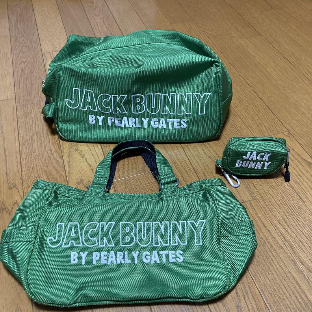 JACK BUNNY ゴルフバッグ 3点セット グリーン - メルカリ