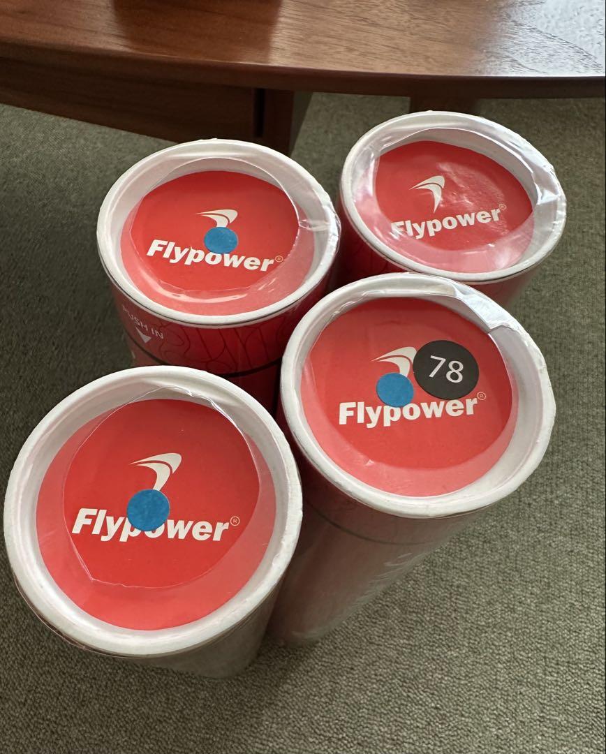 Flypower バドミントンシャトル 新品4本 速度番号78(3番相当)