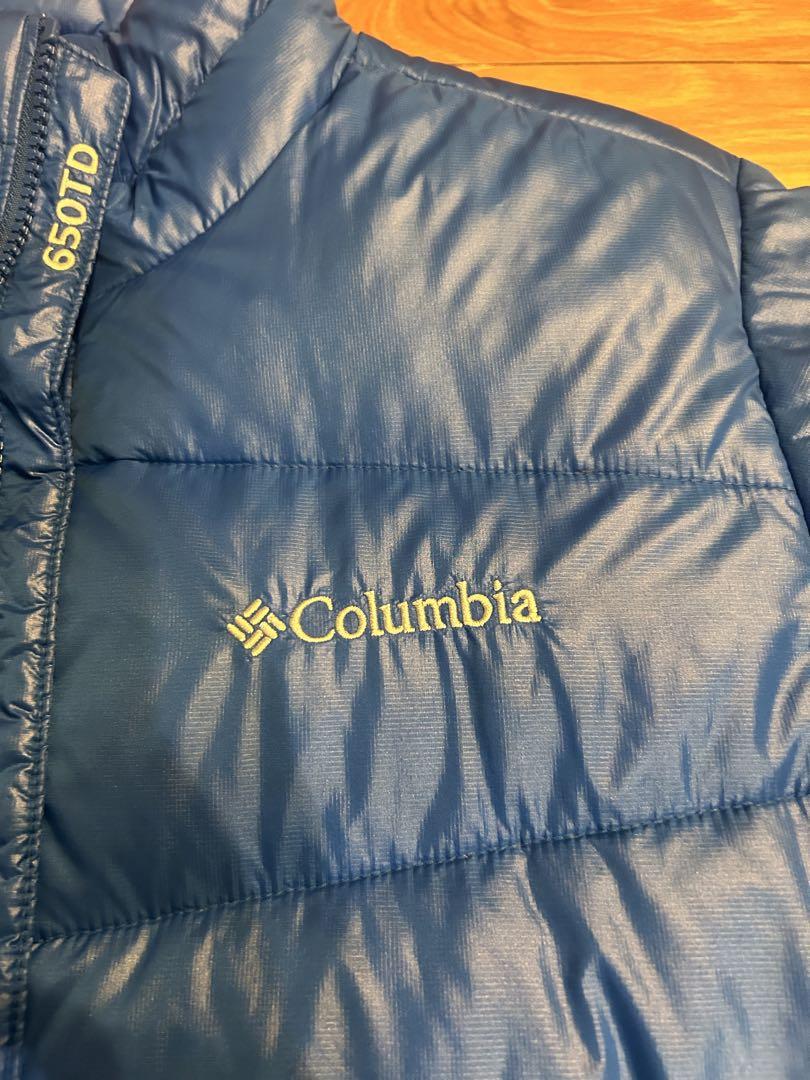 Columbia フード付きジャケット 青/ネイビー 650TD アウトドア