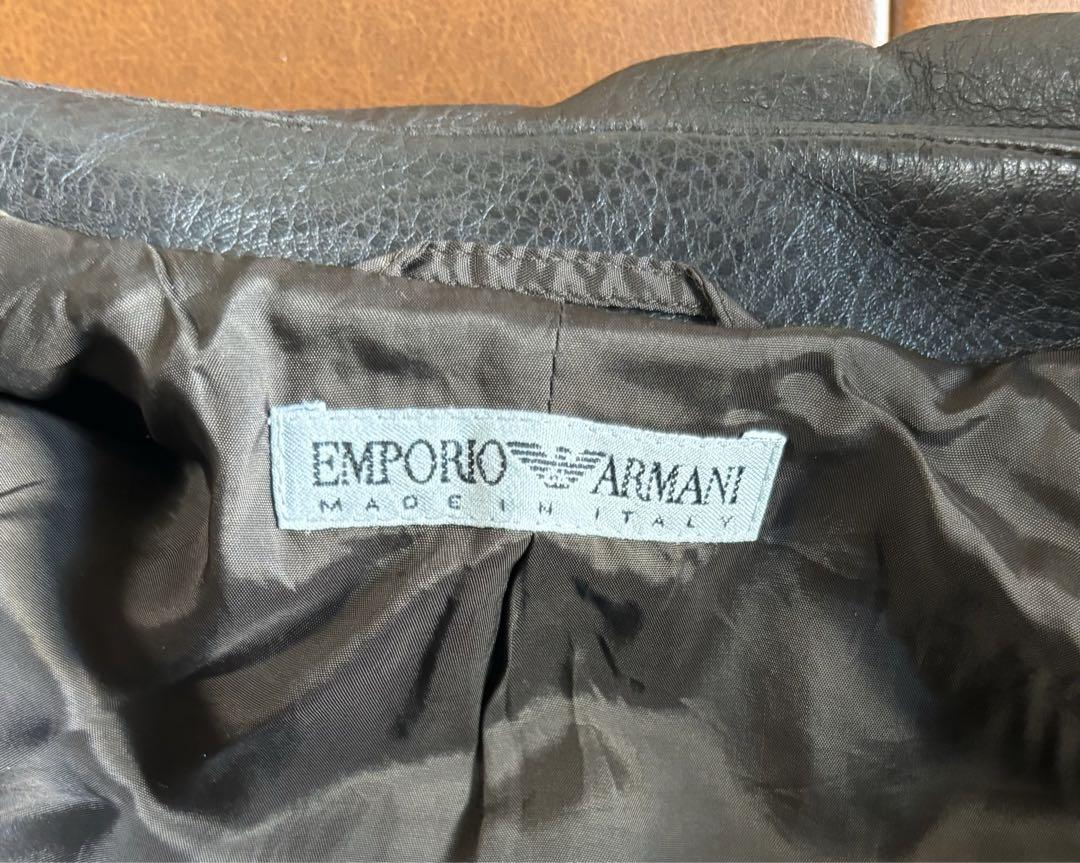 EMPORIO ARMANI レザージャケット イタリア製
