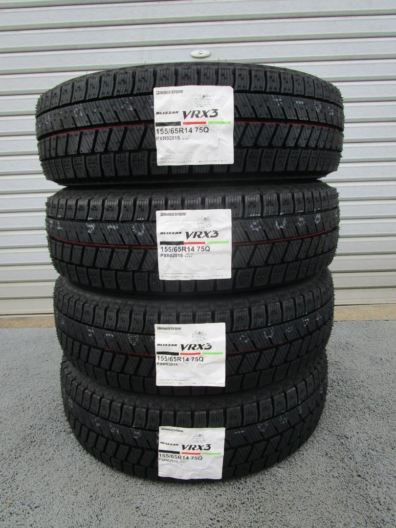 全国送料込☆ブリヂストン　スタッドレスVRX3　155/65R14　4本セット 全国送料込☆ブリヂストン スタッドレスVRX3 155/65R14 4本