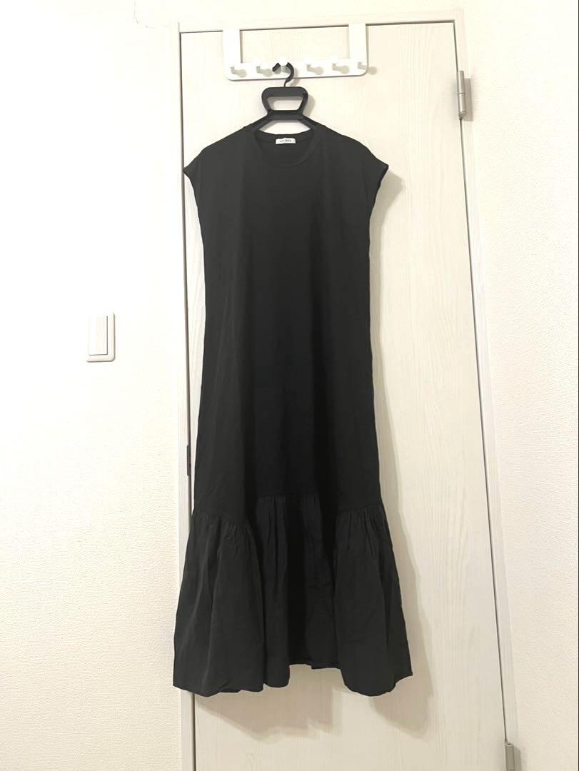 NOLLEY\'S ノースリーブ ロングワンピース ブラック