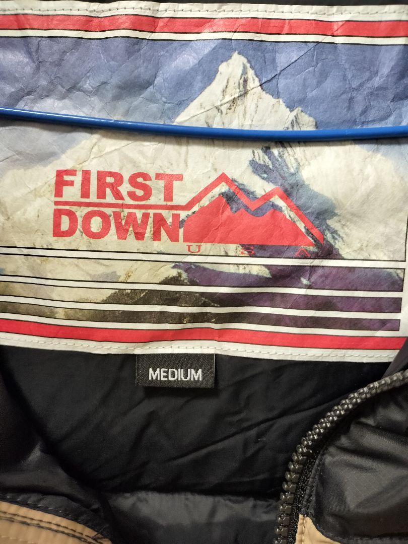 FREAK´S STORE×FIRST DOWN ダウンジャケット M ベージュ