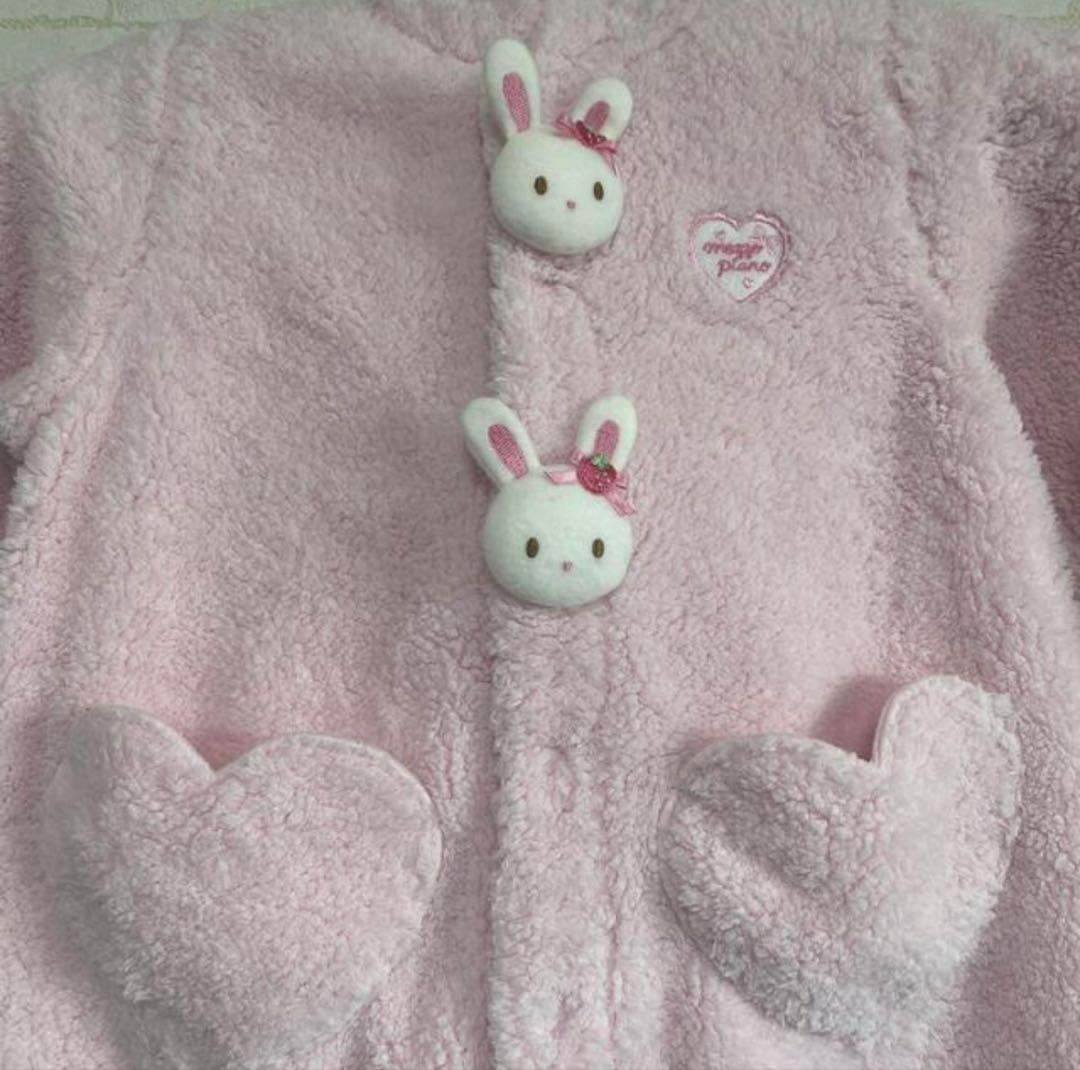 メゾピアノ うさぎベビーアウターロンパース 80 メゾピアノ うさぎベビーアウターロンパース 80