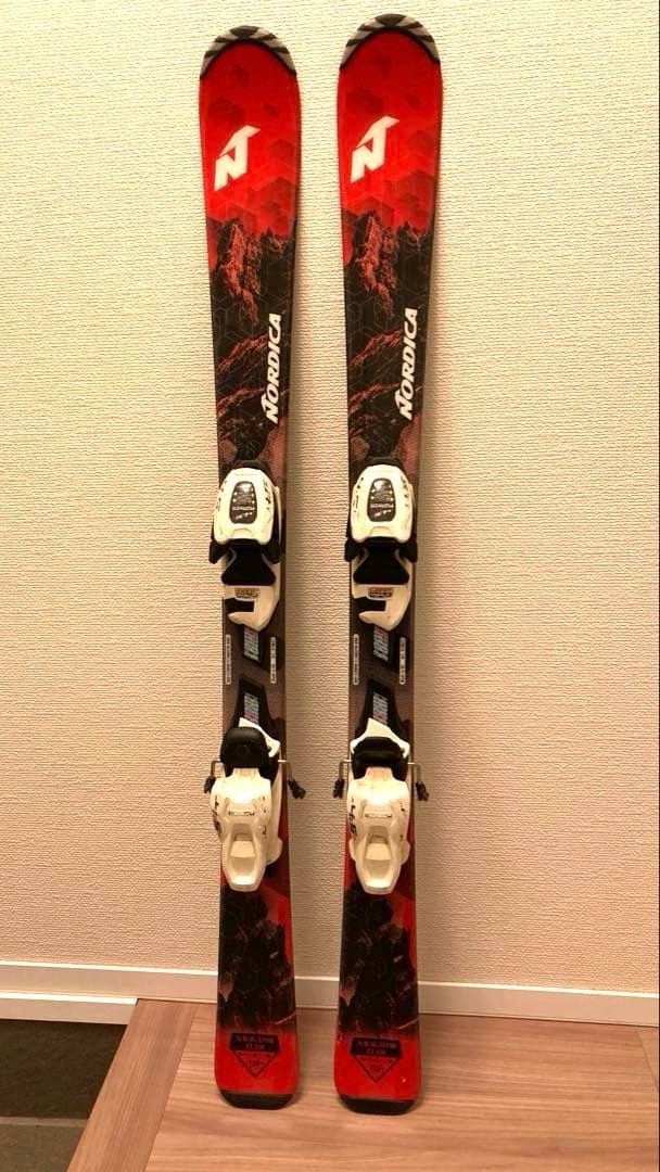 交渉済 Nordica 子ども用スキー板110cm ブーツ20.5cm セット子ども用 NORDICA