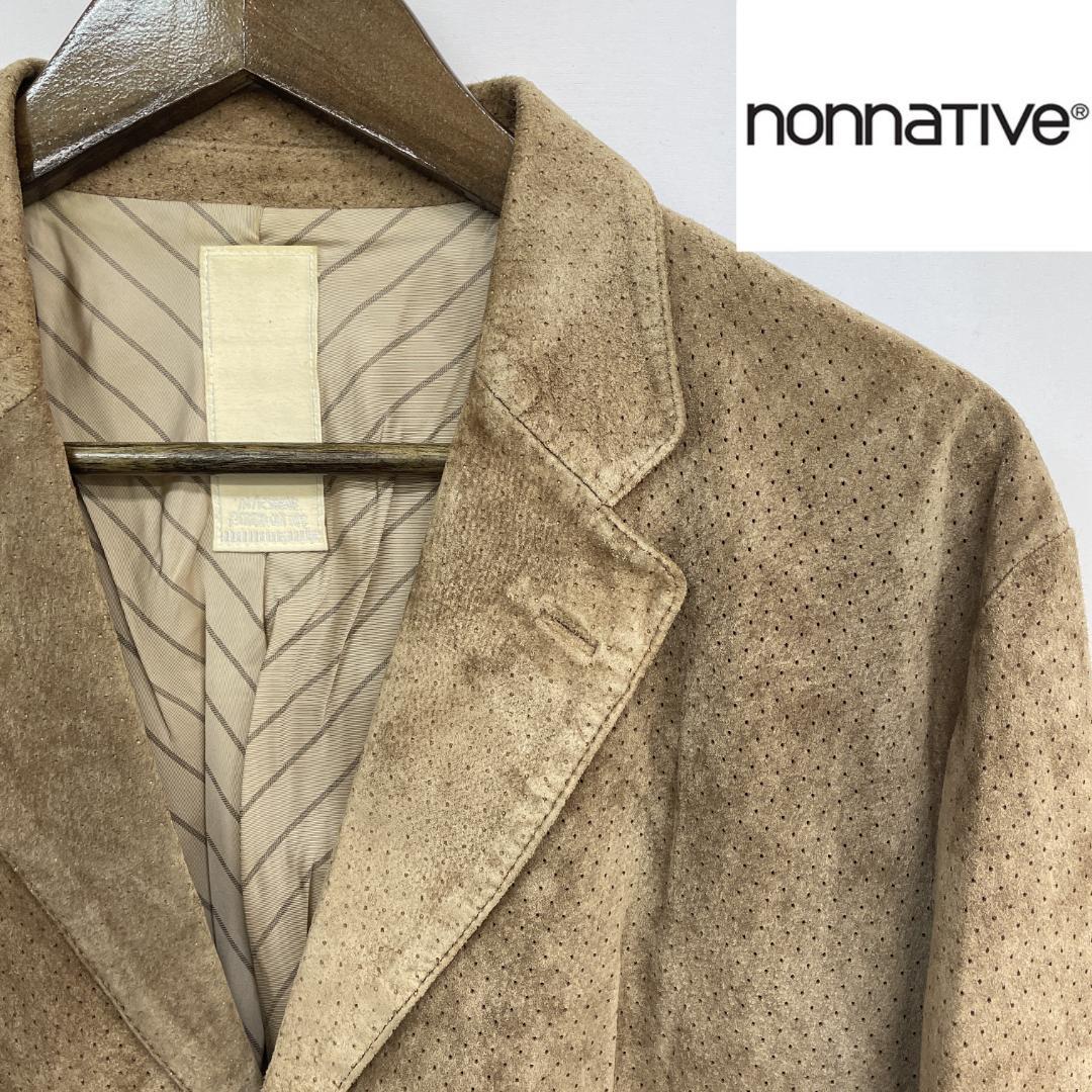 nonnative ノンネイティブ 豚革 パンチング スエードジャケット M相当