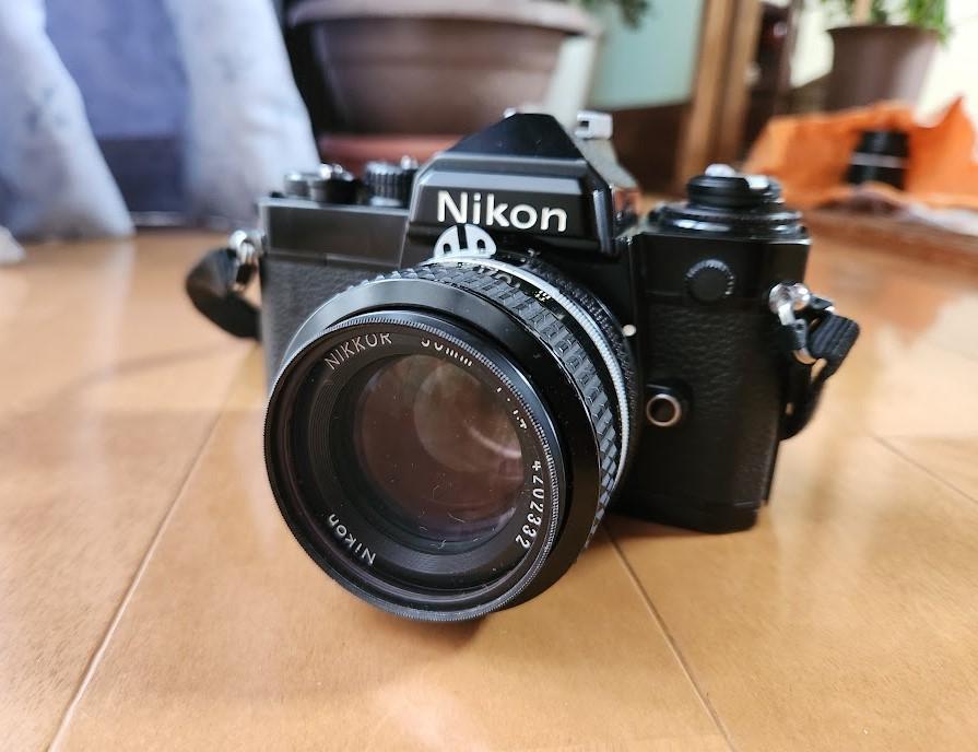 Nikon FE ブラック一眼レフカメラ 【外観も美品です！】 Nikon FE フィルム一眼レフカメラ ブラック
