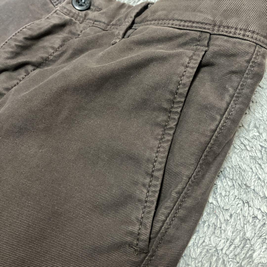 INCOTEX SLACKS 100型 コットンチノ ダークブラウン 29