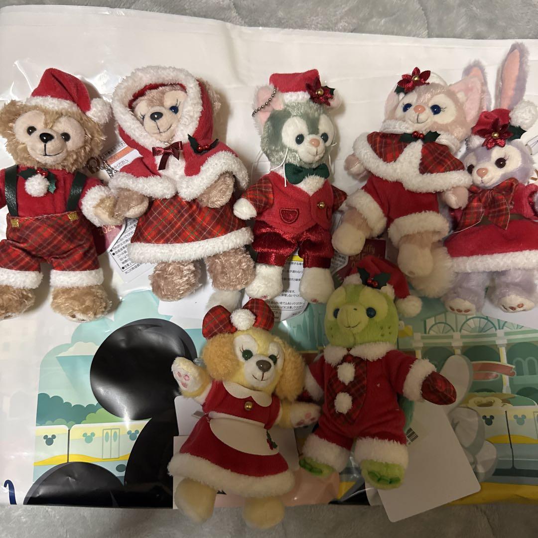 ダンシングスノーフレークス　ダフメイぬいばセット①　クリスマスver. ダッフィーフレンズ ダンシングスノーフレークス クリスマス
