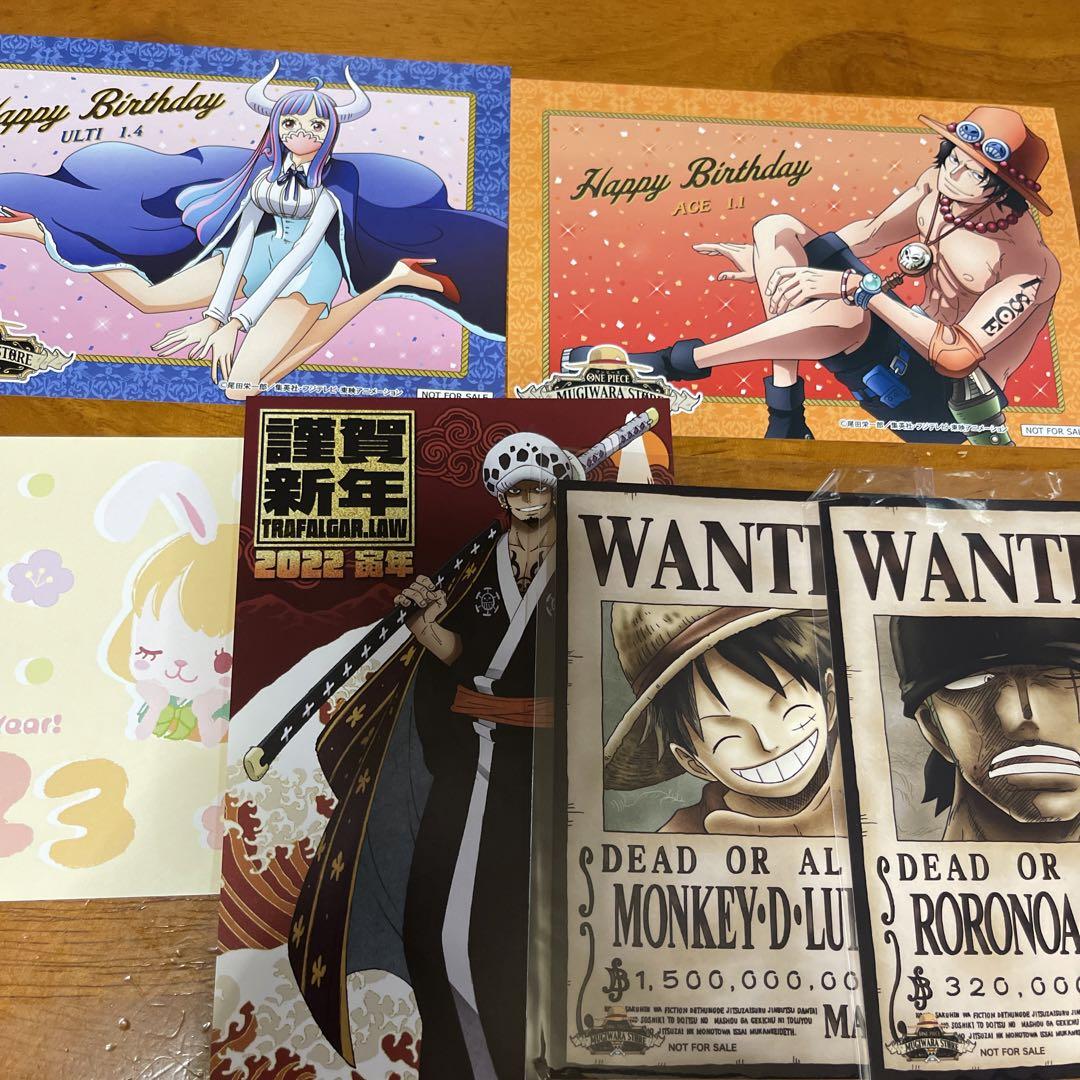 ONE PIECE ウルティ エース誕生日 ポストカード 麦わらストア