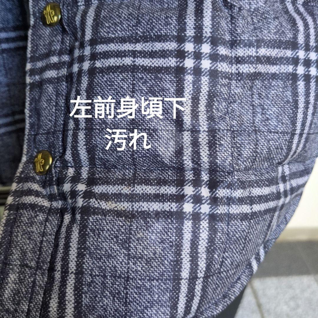 チェック ダウンジャケット