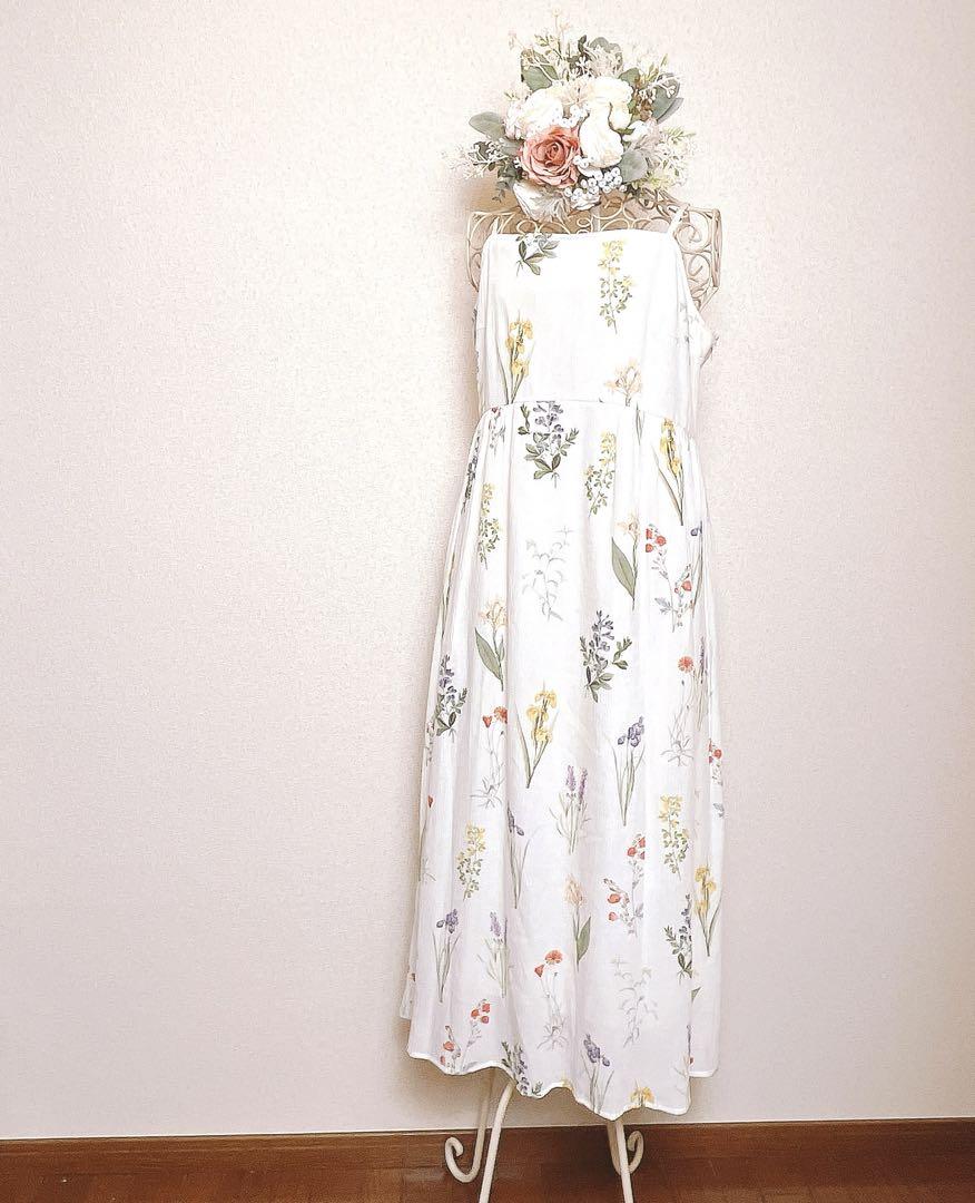 moussy BOTANICAL SHEER CAMI ドレス ワンピース MOUSSY（マウジー）の「BOTANICAL SHEER CAMI ドレス