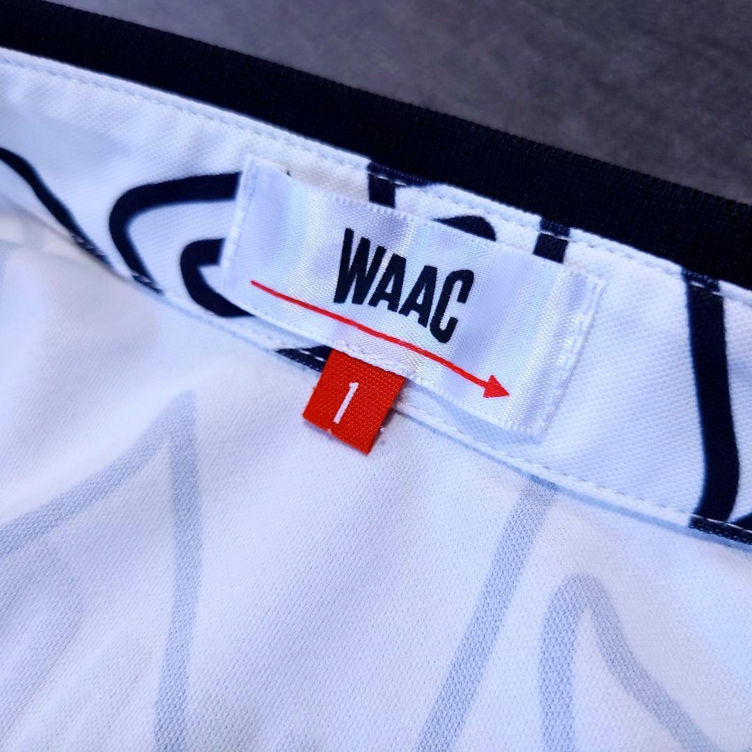 人気モデル WAAC 総ロゴ モノトーン ショートスリーブ