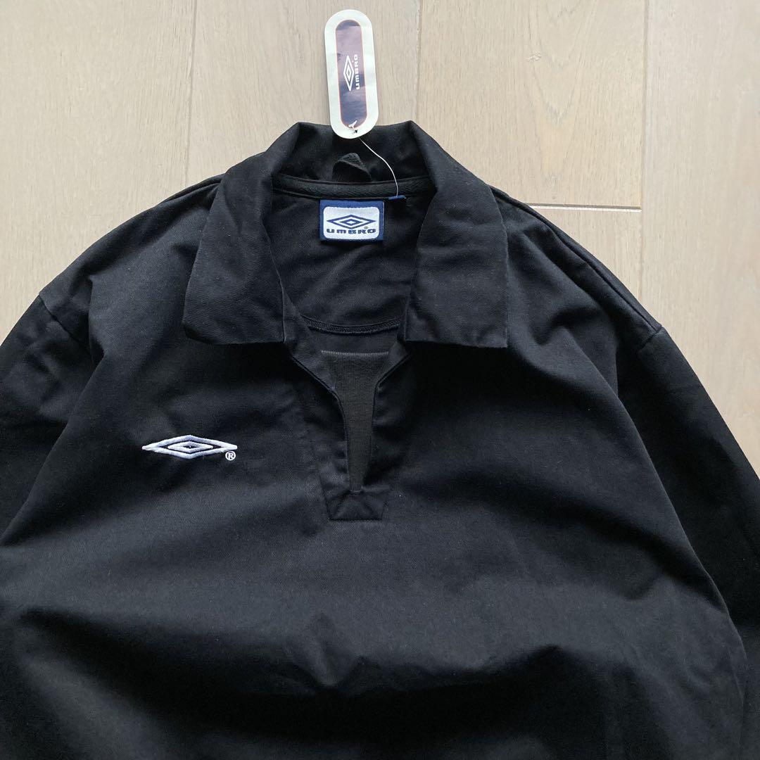 新品 90s-00s EURO企画 Umbro Drill Top -Black