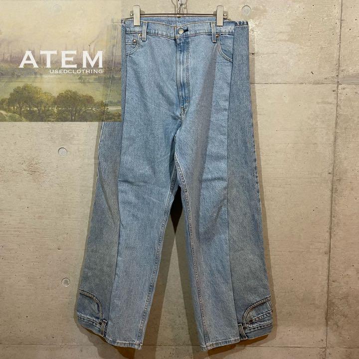 LEVI'S リーバイス 再構築 フレア デニム ドッキング リメイク 古着 期間限定スペシャル リーバイス LEVI’S 再構築 古着 リメイク ドッキング デニム フレア デニム/ジーンズ
