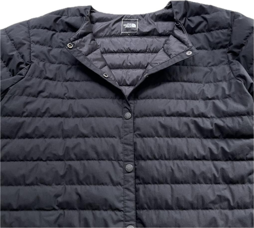 【美品】ザノースフェイス ウインドストッパーゼファーシェルカーディガン　L 　黒