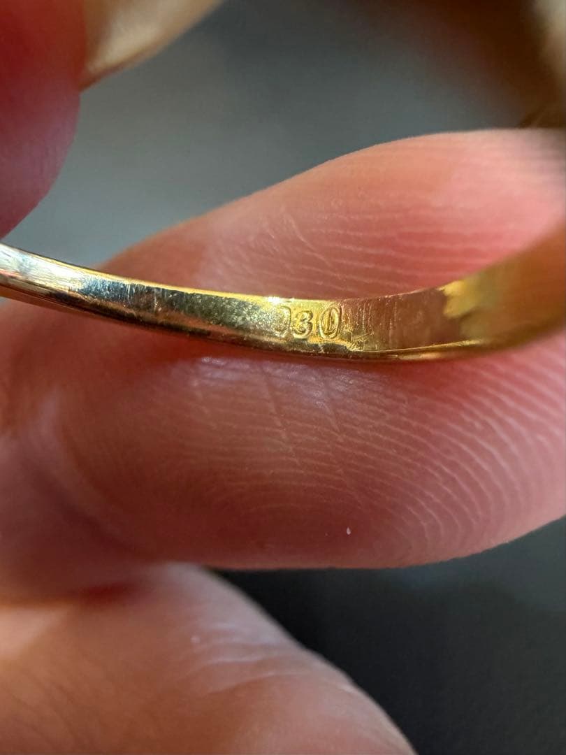 K18 ダイヤモンドリング 総重量2.62g K18 ダイヤモンドリング 総重量2.62g