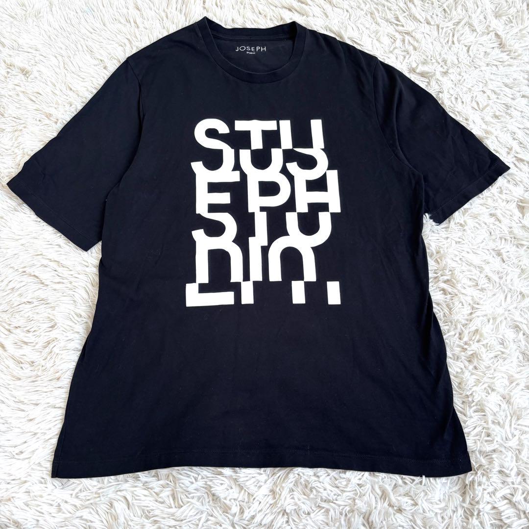 JOSEPH STUDIO ロゴ パックT MOVE コットン 黒 L