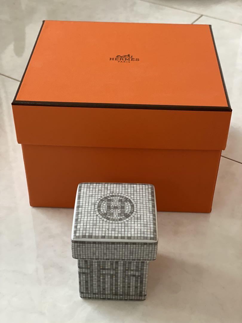 素敵でユニークな エルメス HERMES モザイク24シルバー スモールボックス シュガー キッチン収納・ラック