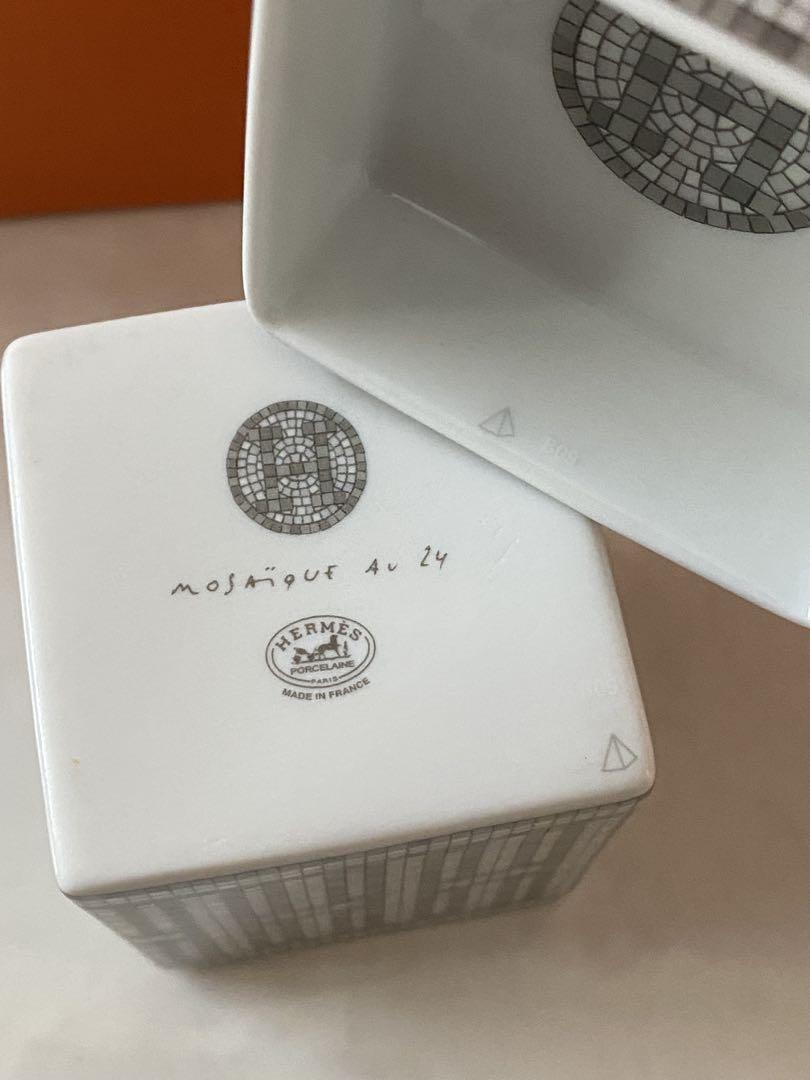 エルメス HERMES モザイク24シルバー スモールボックス シュガー