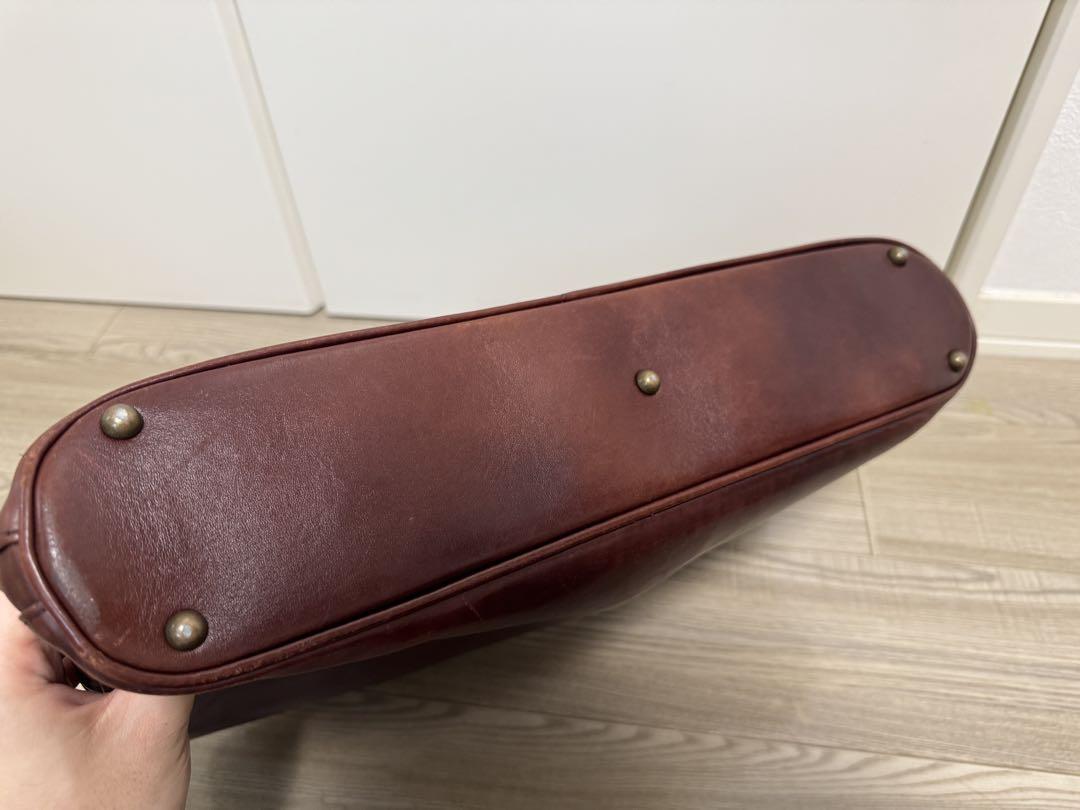 【美品】マザーハウス　アンティークスリムビジネス　ブラウン