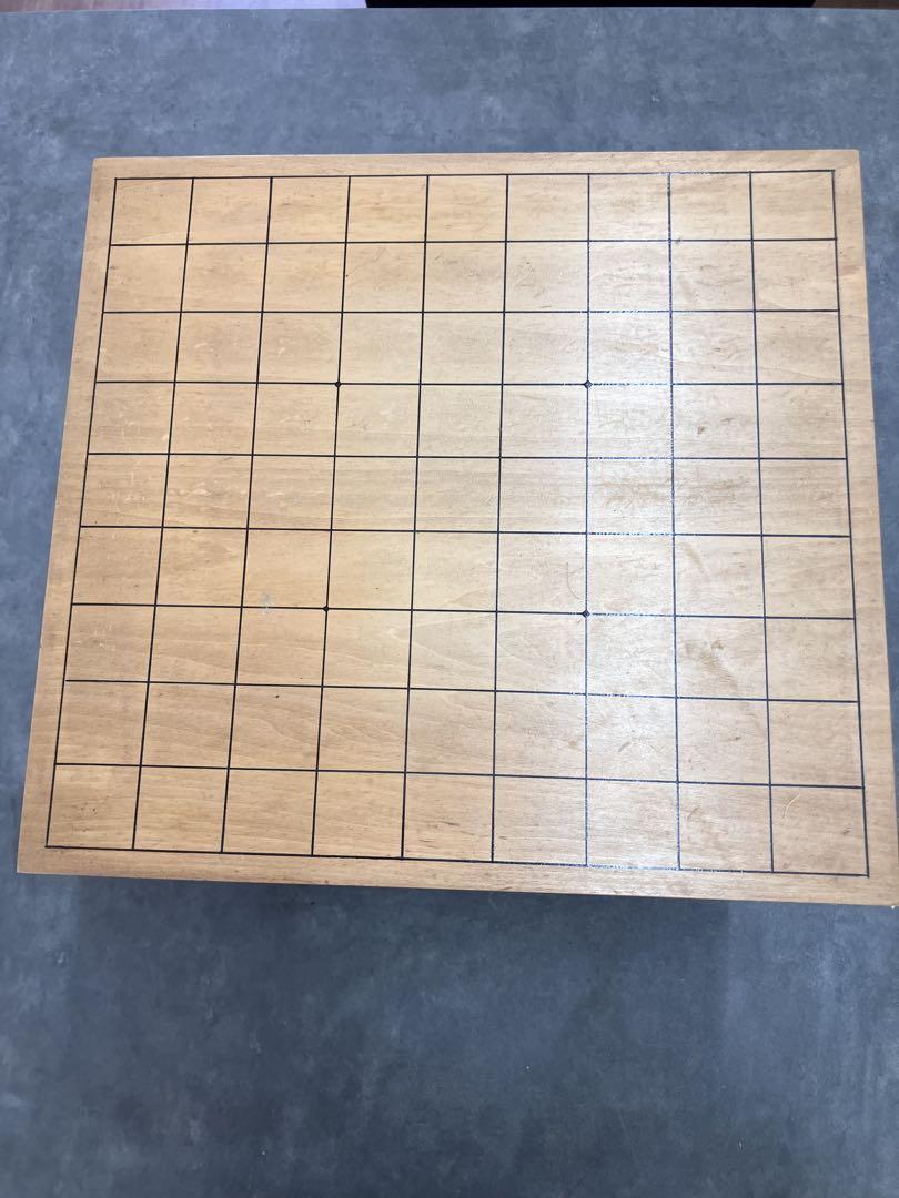 将棋盤/将棋/木製】脚付 昭和レトロ 将棋 ボードゲーム 厚み14.5