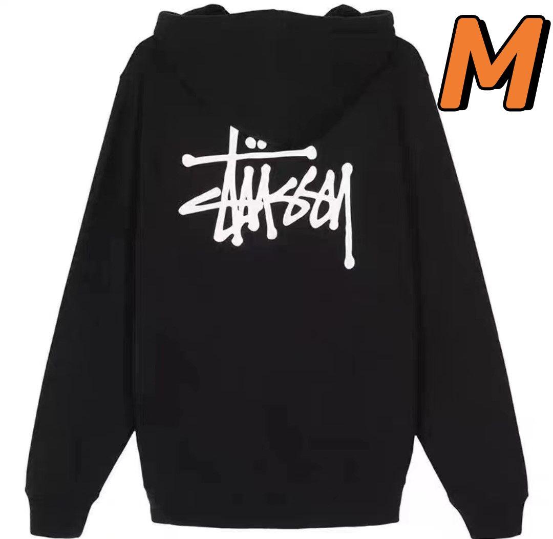 ステューシー stussy ベーシック パーカー ブラック M