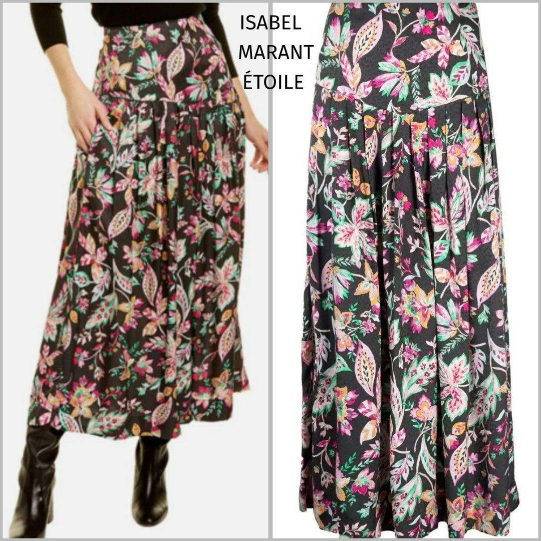 イザベルマランエトワール ロングスカート フラワー マルチM ISABEL MARANT ETOILE