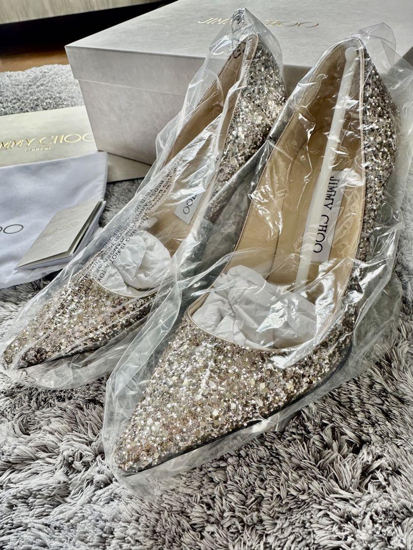 【新品未使用】ジミーチュウ JIMMY CHOO グリッター パンプス 23.5