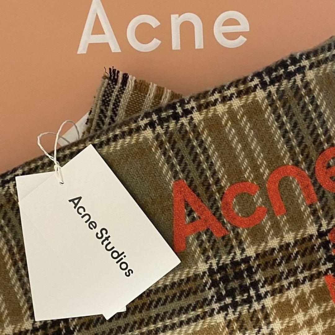 Acne Studios 大判チェックマフラー/ストール