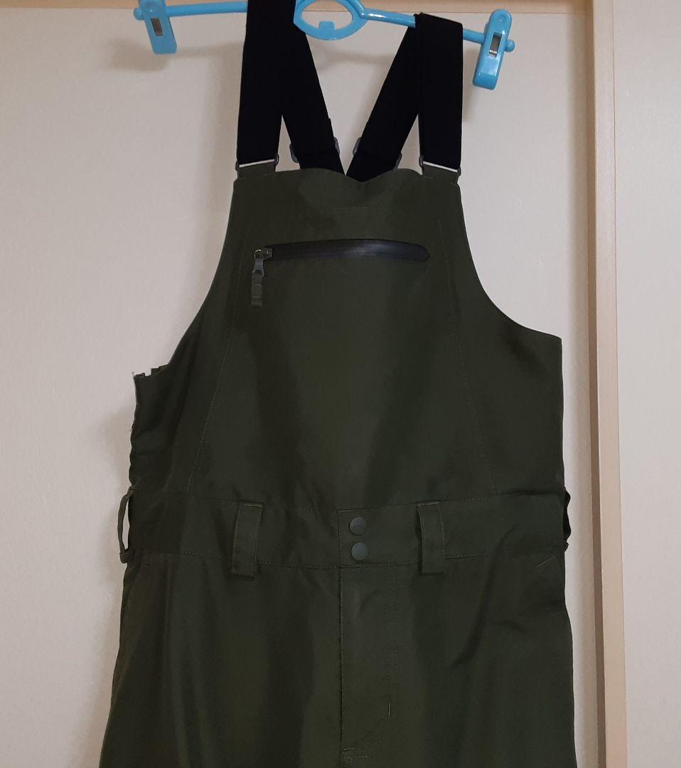 バートン burton ビブパンツ M カーキ